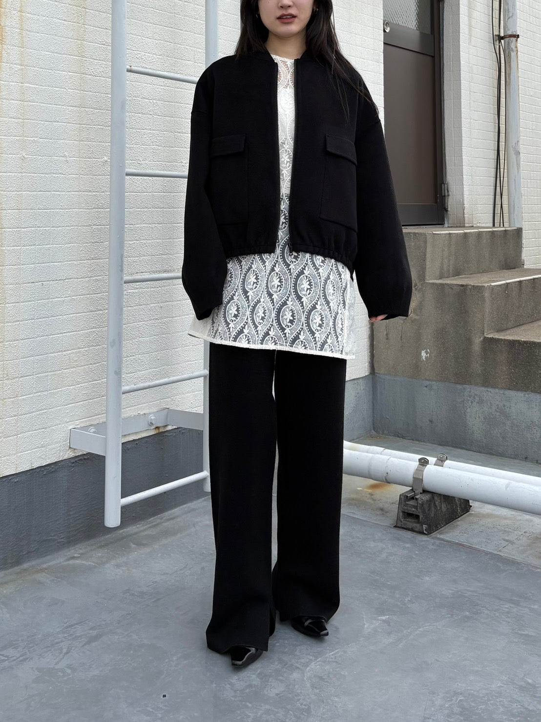 Cashmere brend big pocket blouson