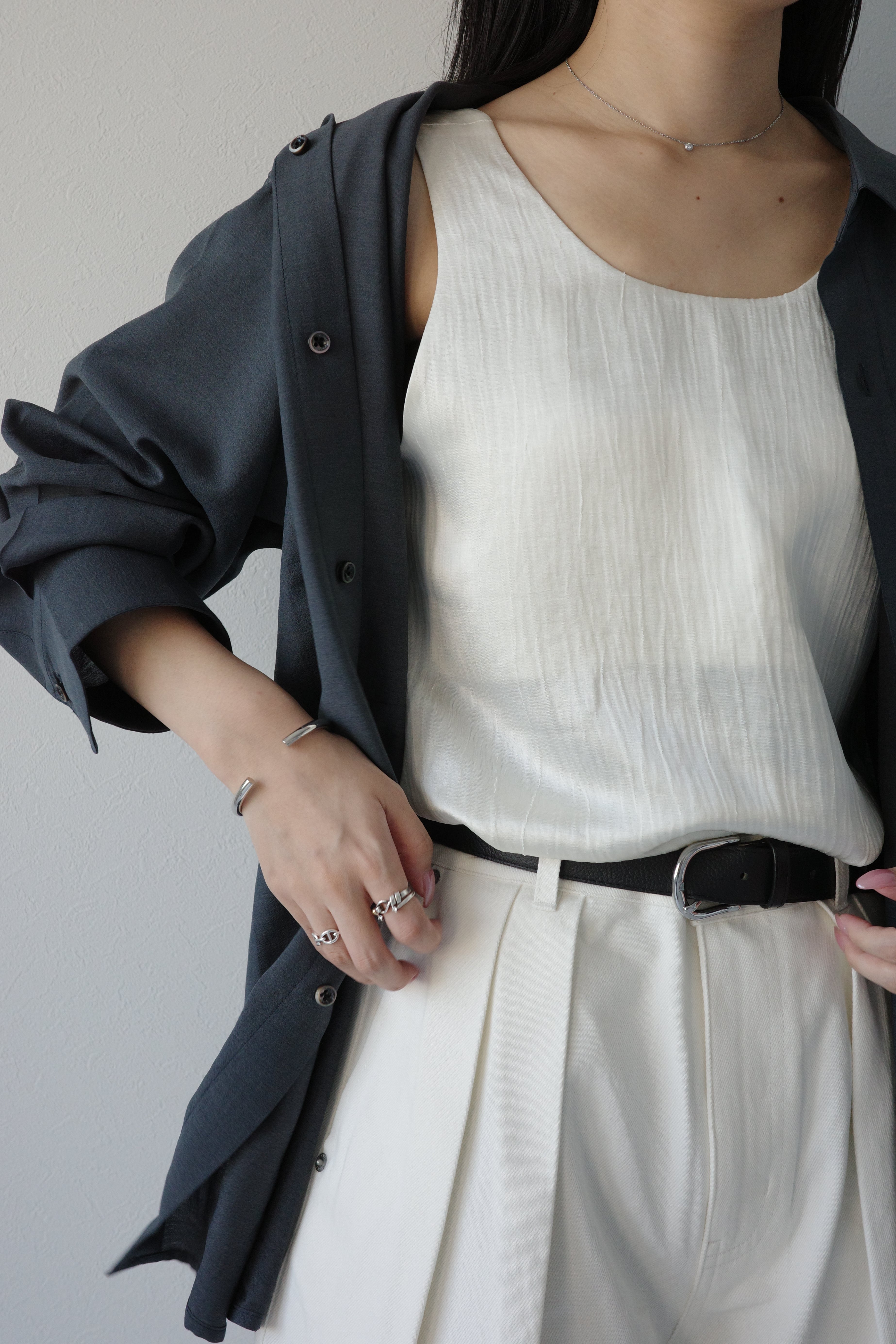 2way satin vest