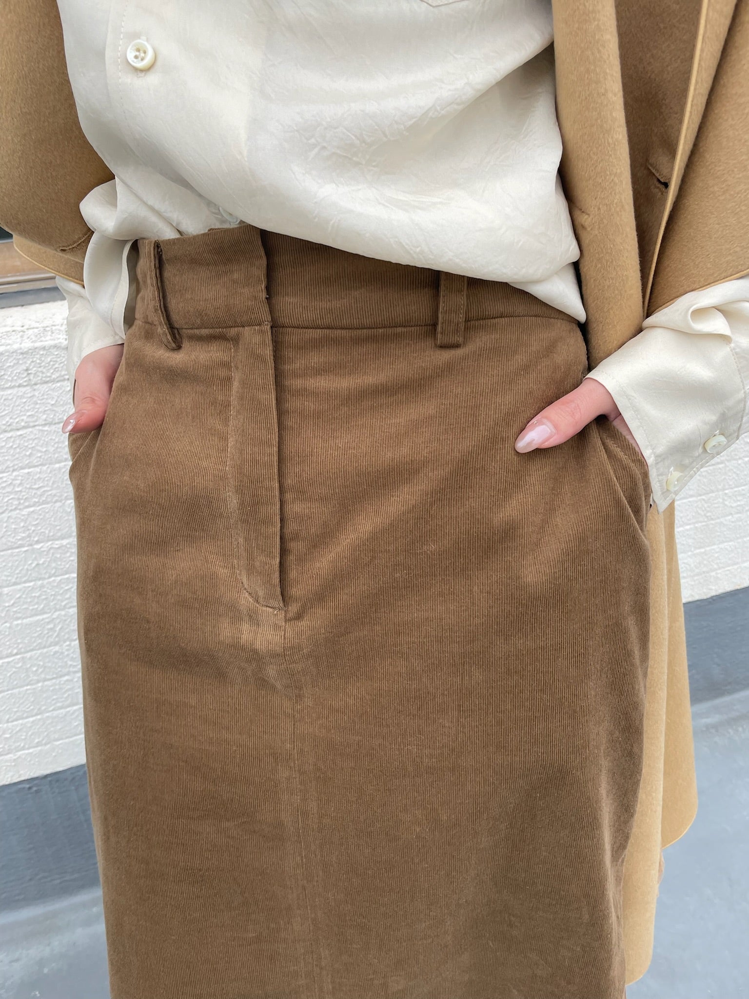 CORDUROY LONG SKIRT