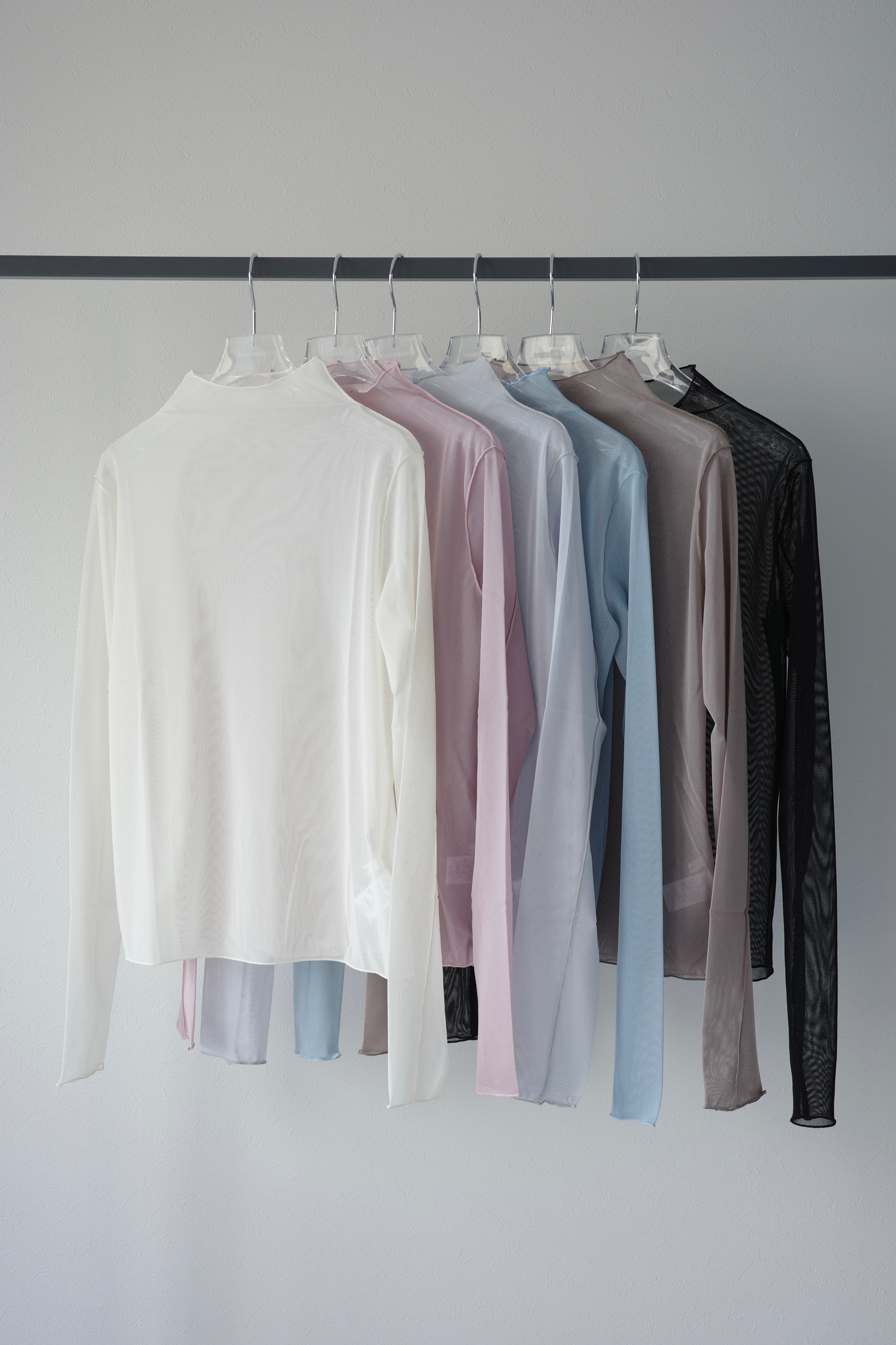 mesh high neck top