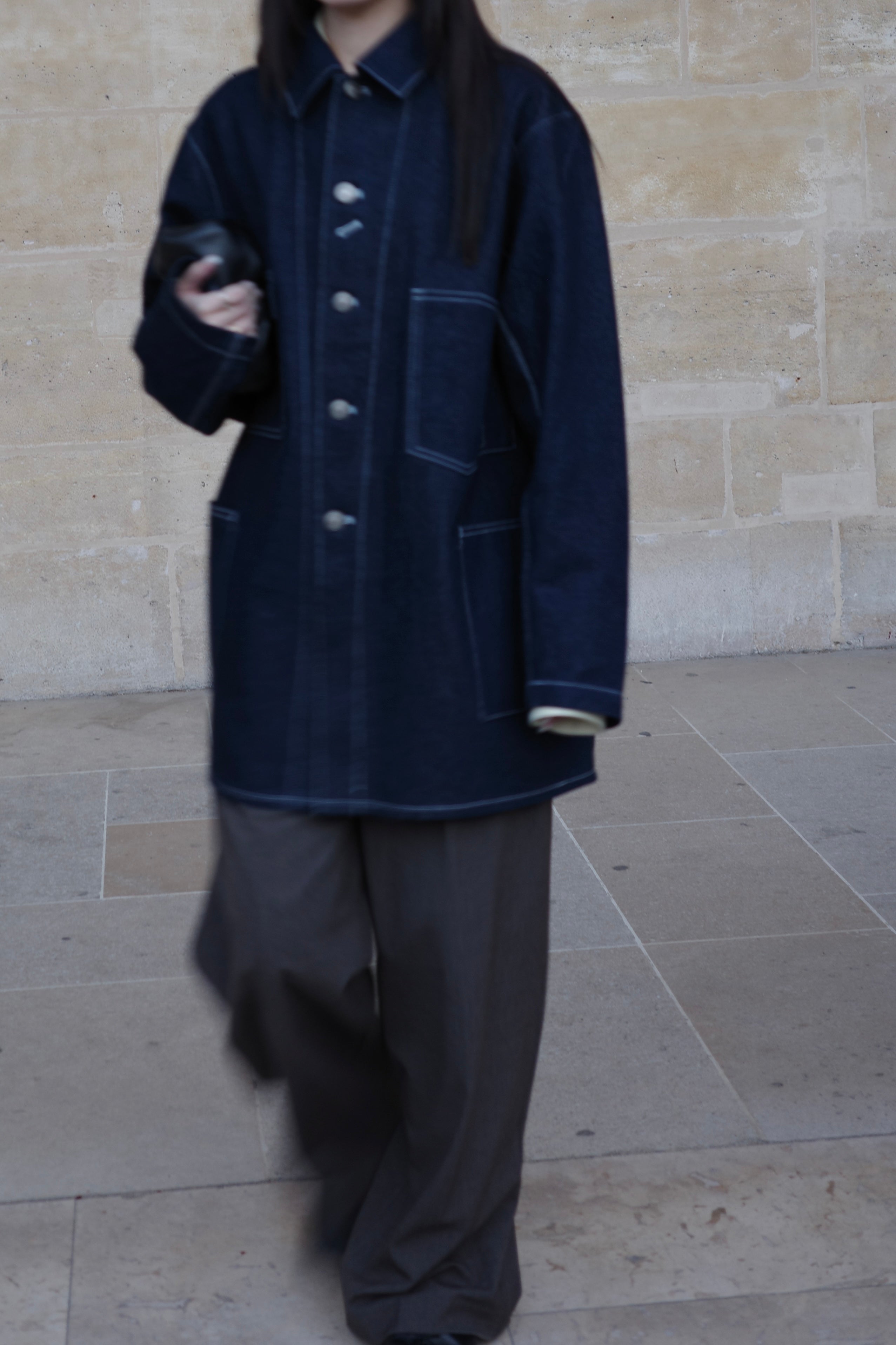 Denim coverall jacket