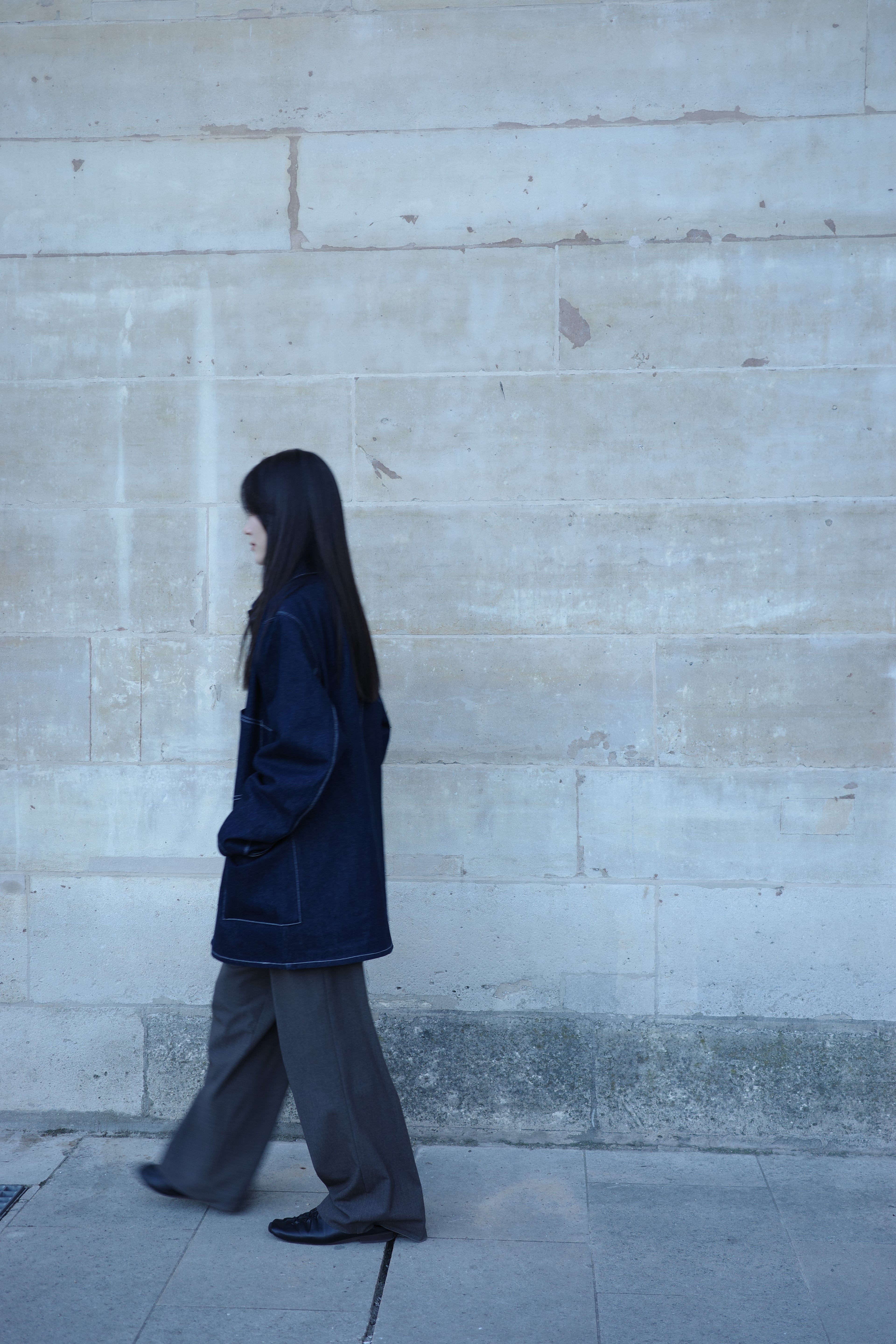 Denim coverall jacket