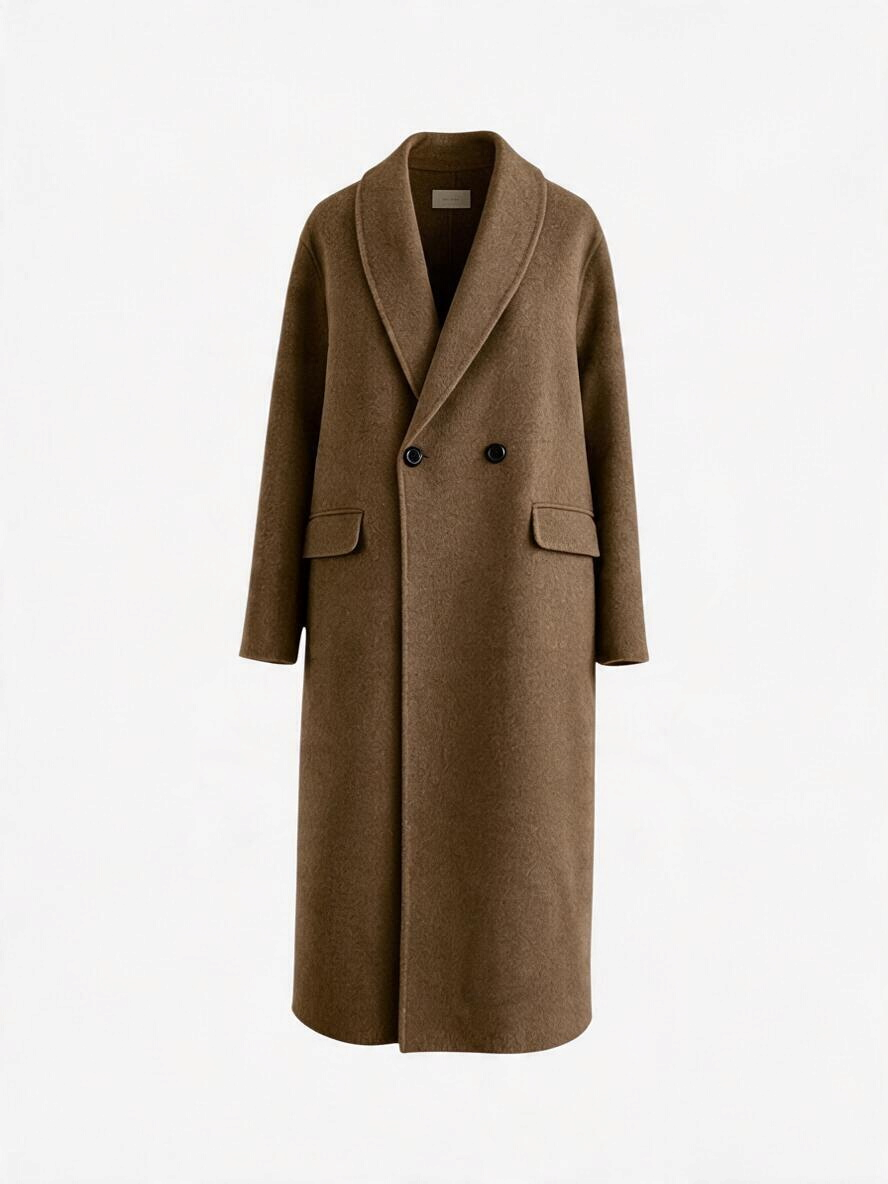 Wool Long rever coat