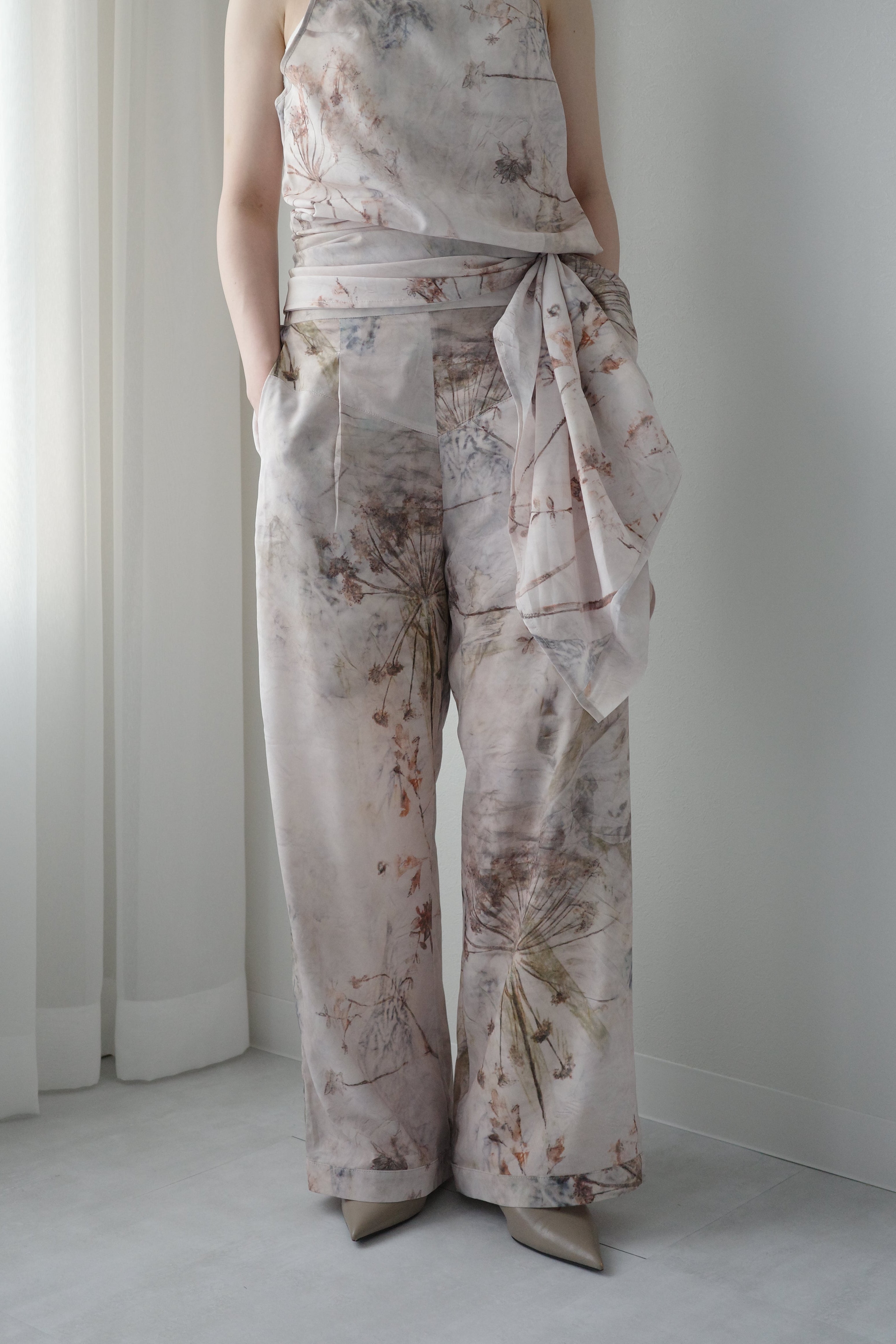 Italy Print Relax Stitch Pants