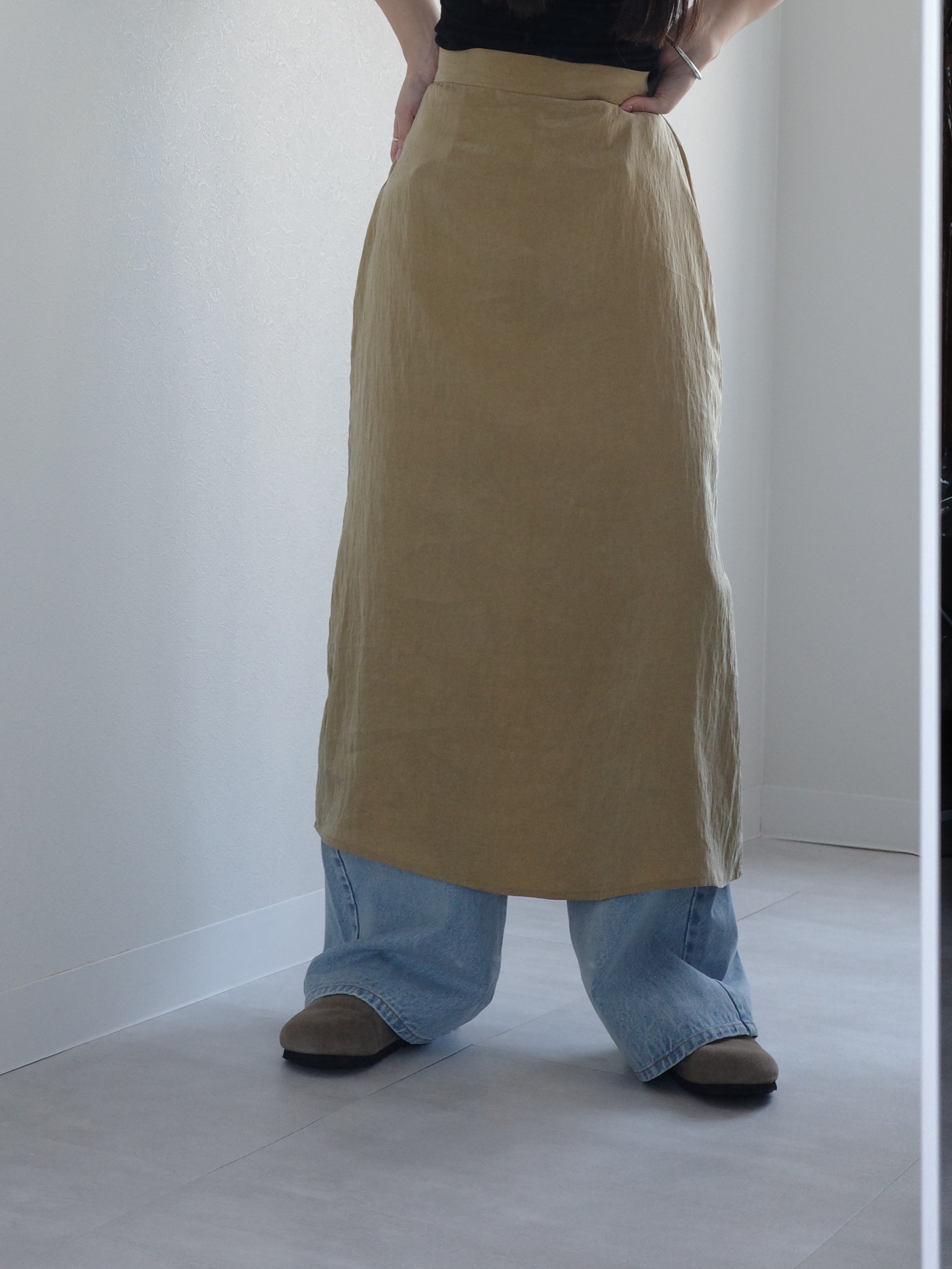 vintage satin mermaid skirt
