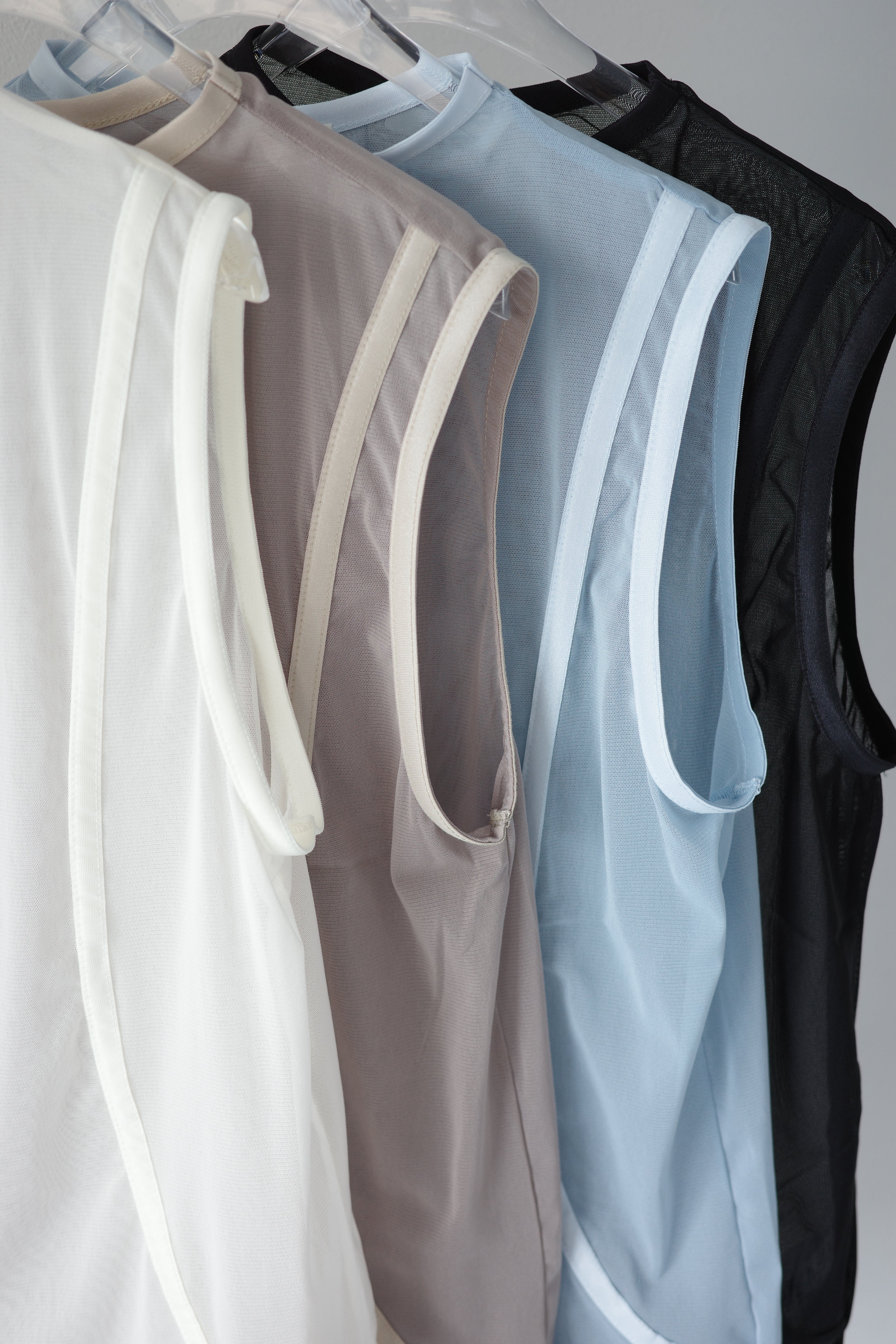 mesh nosleeve top