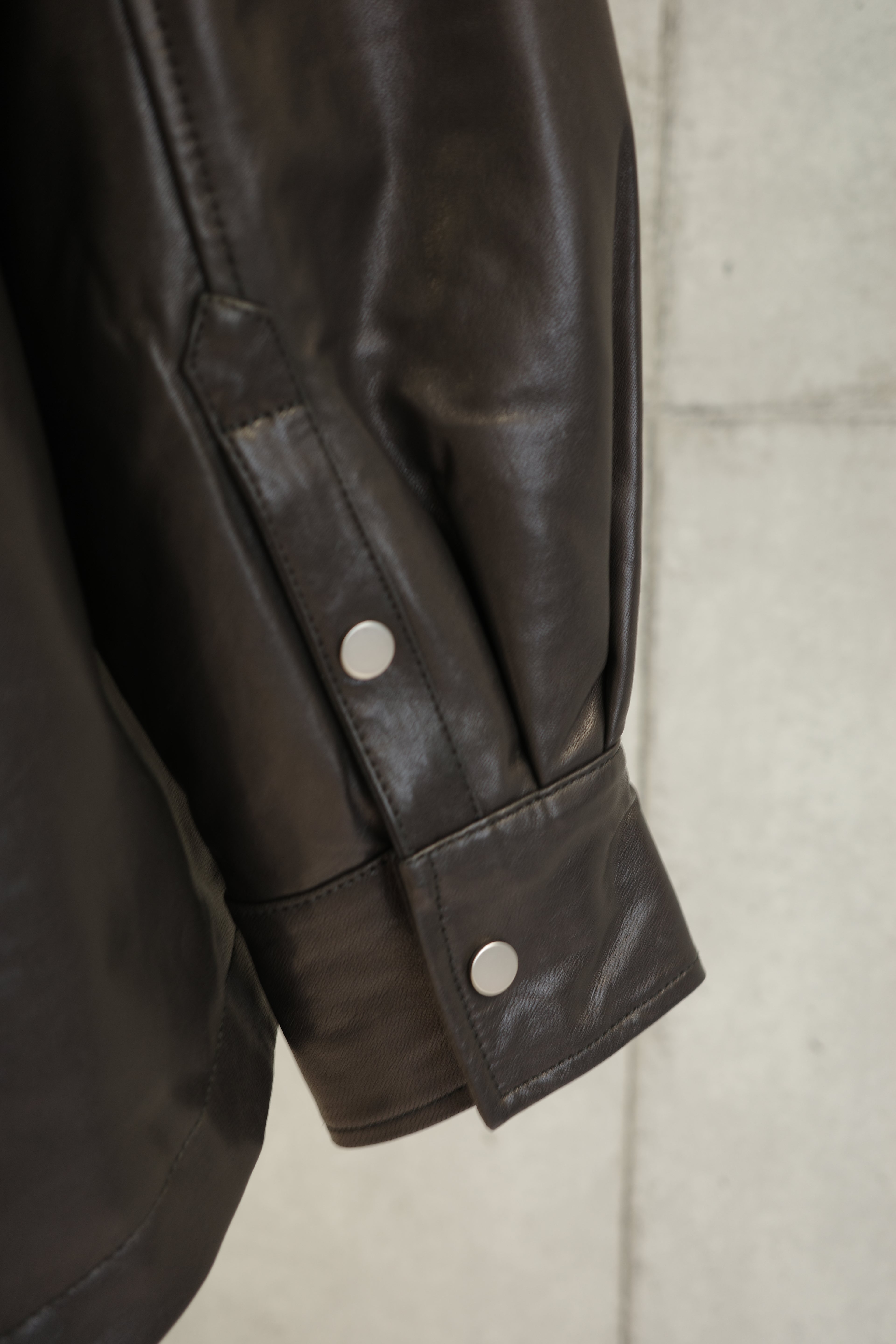Real leather shirts outer