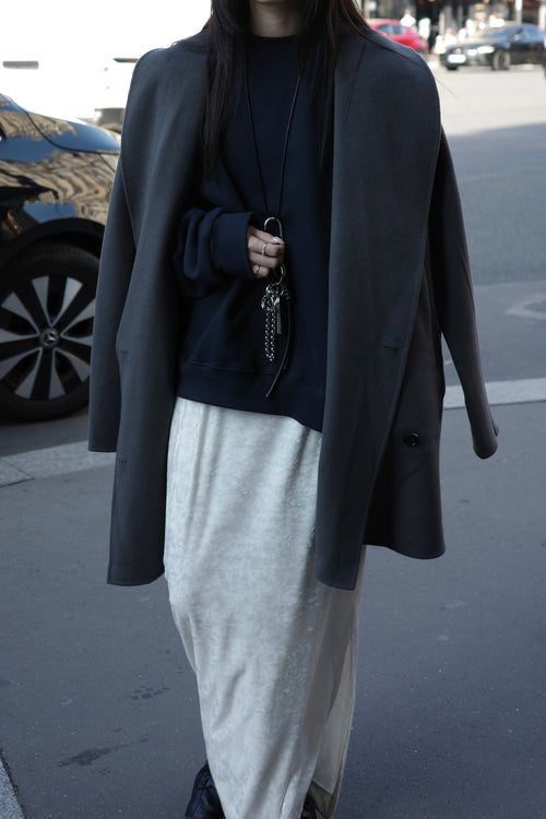 Cashmere brend shawl collar coat