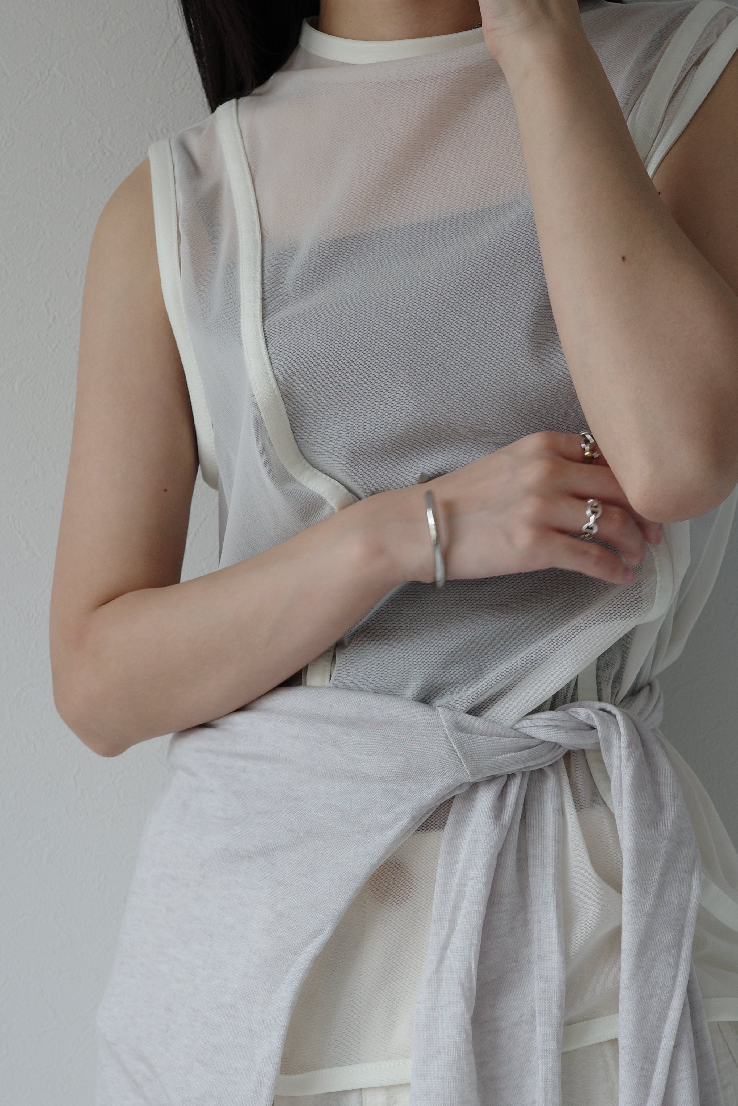 mesh nosleeve top