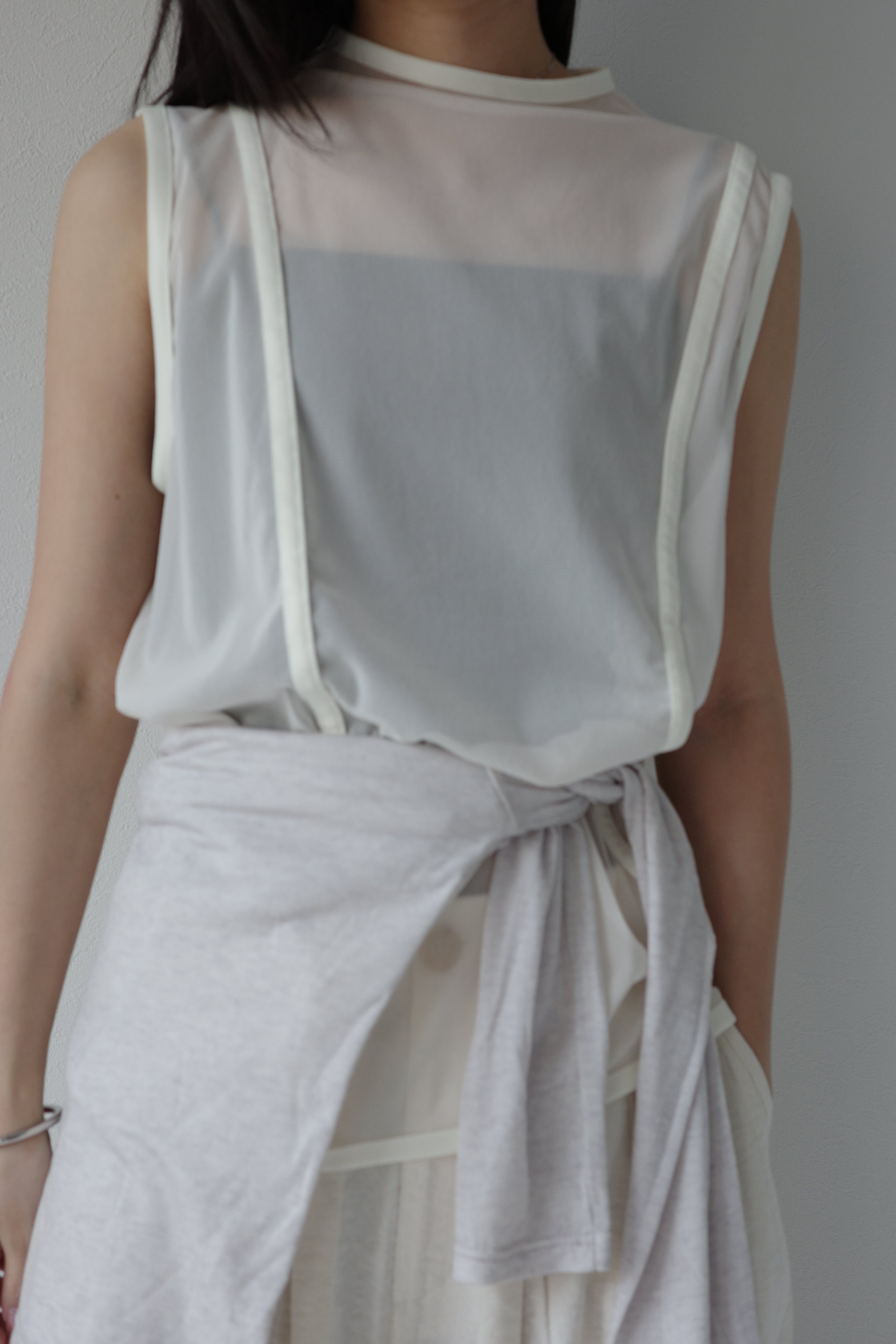 mesh nosleeve top