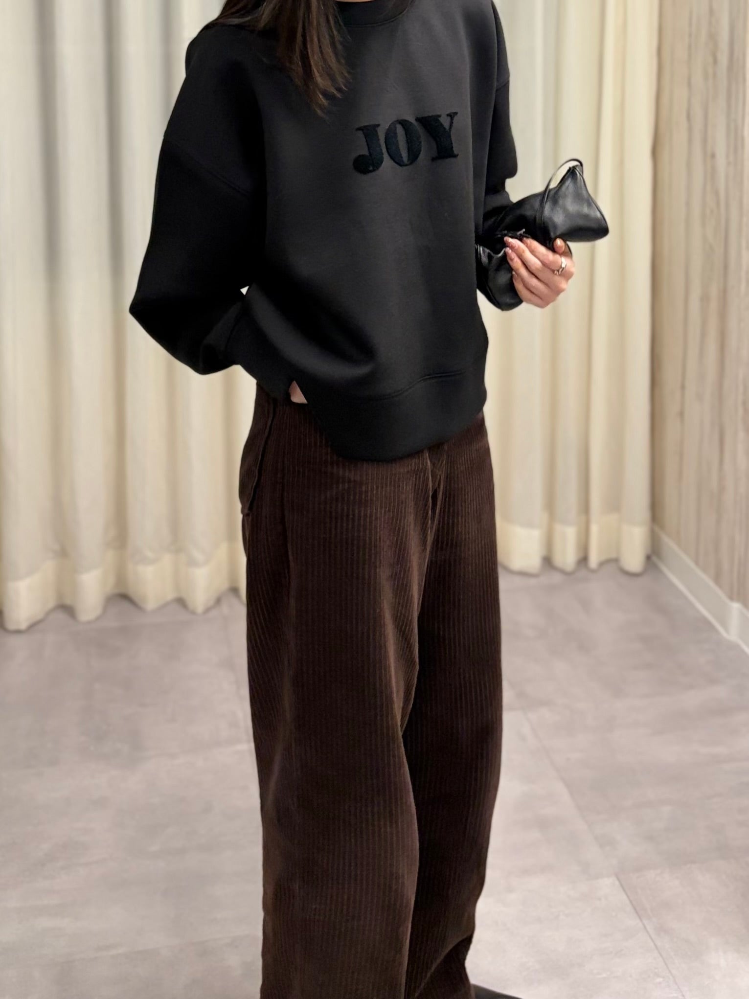 Double knit embro compact tops