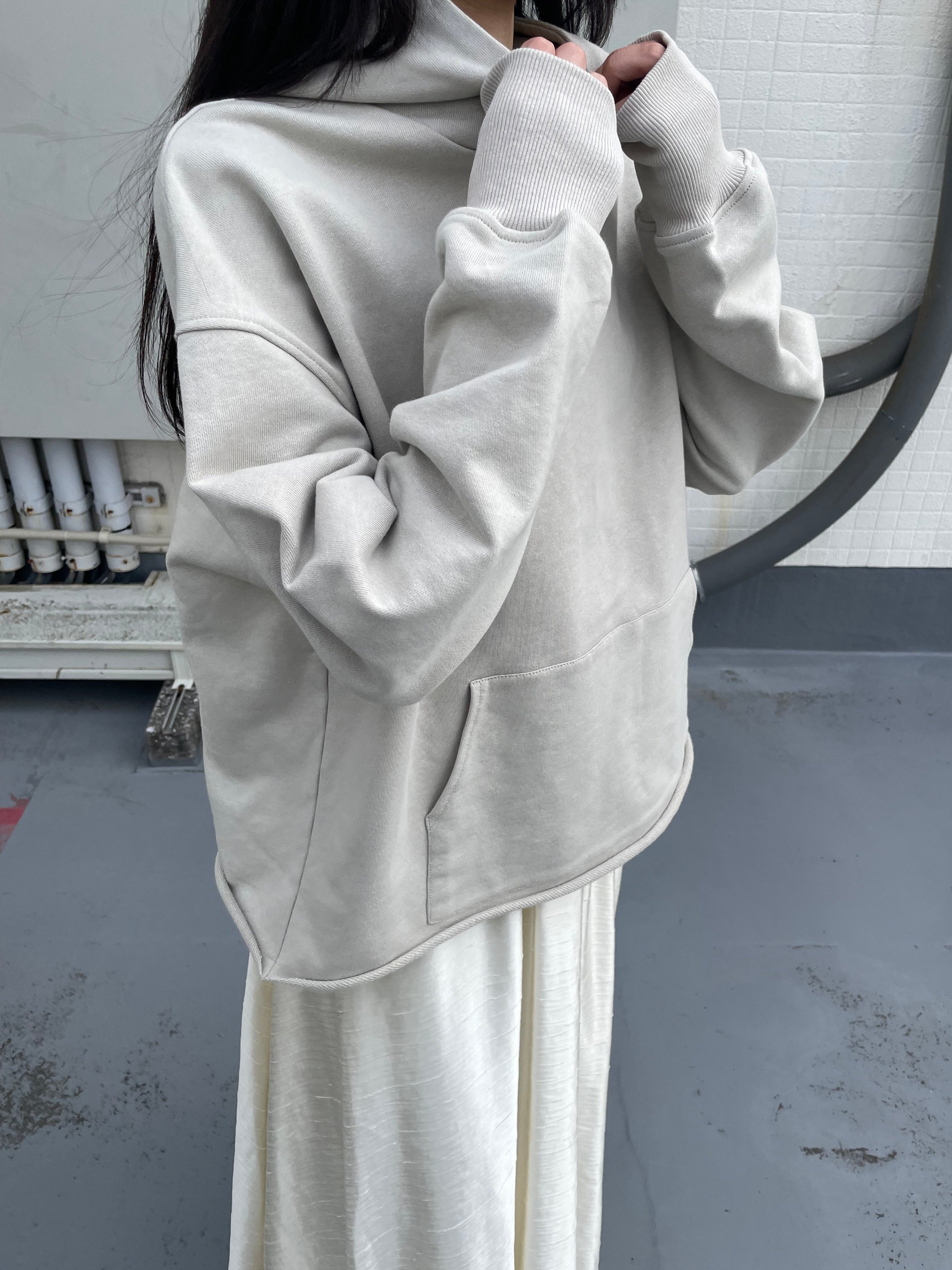 Relax over size hoodie sweat　