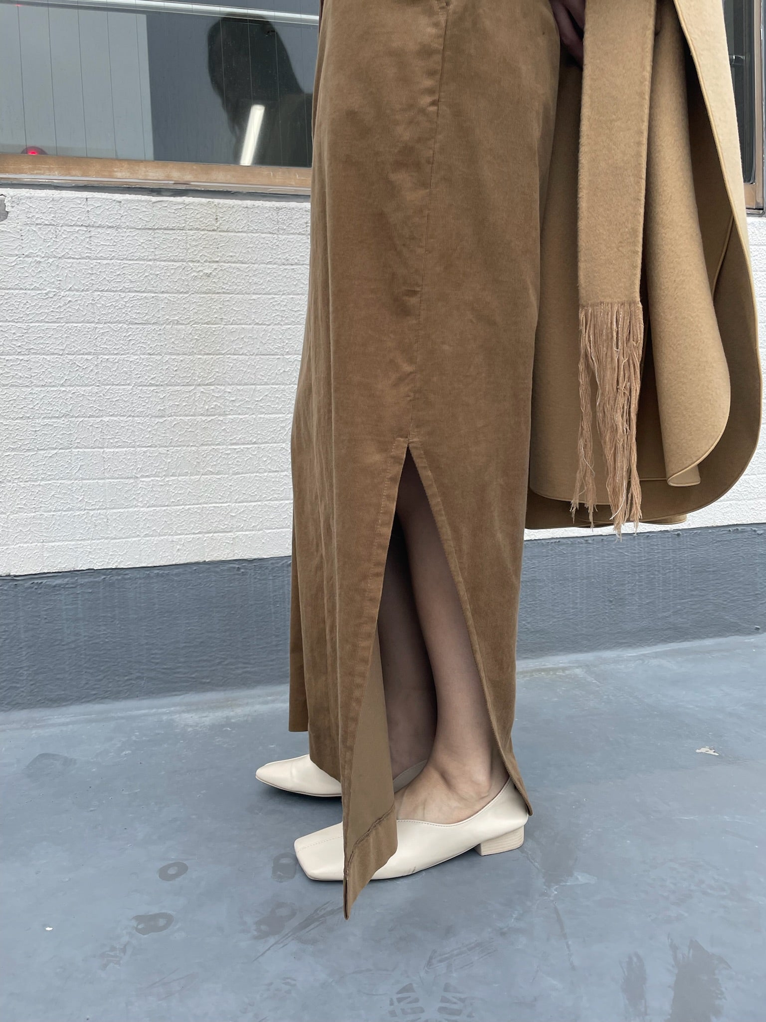 CORDUROY LONG SKIRT