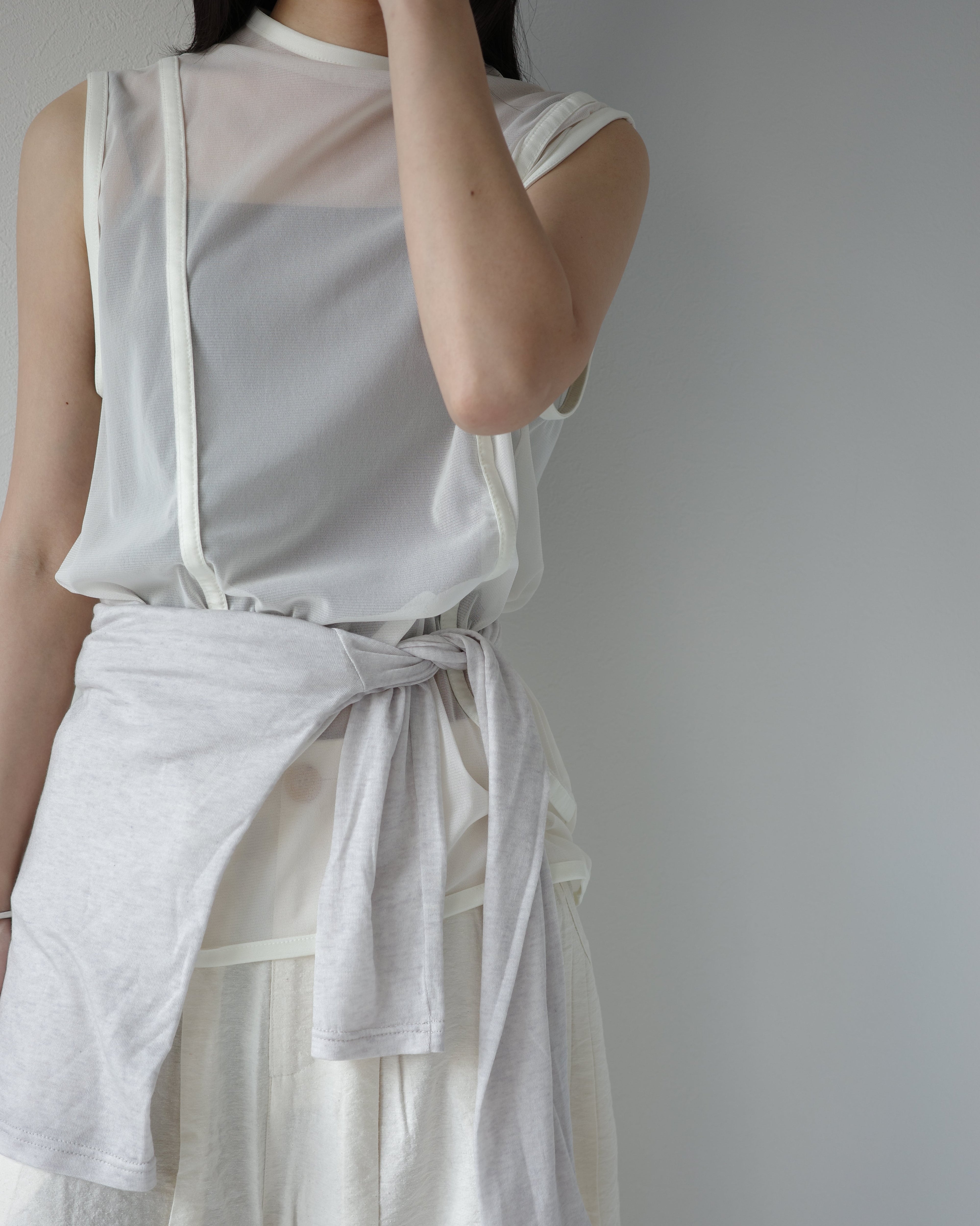 mesh nosleeve top