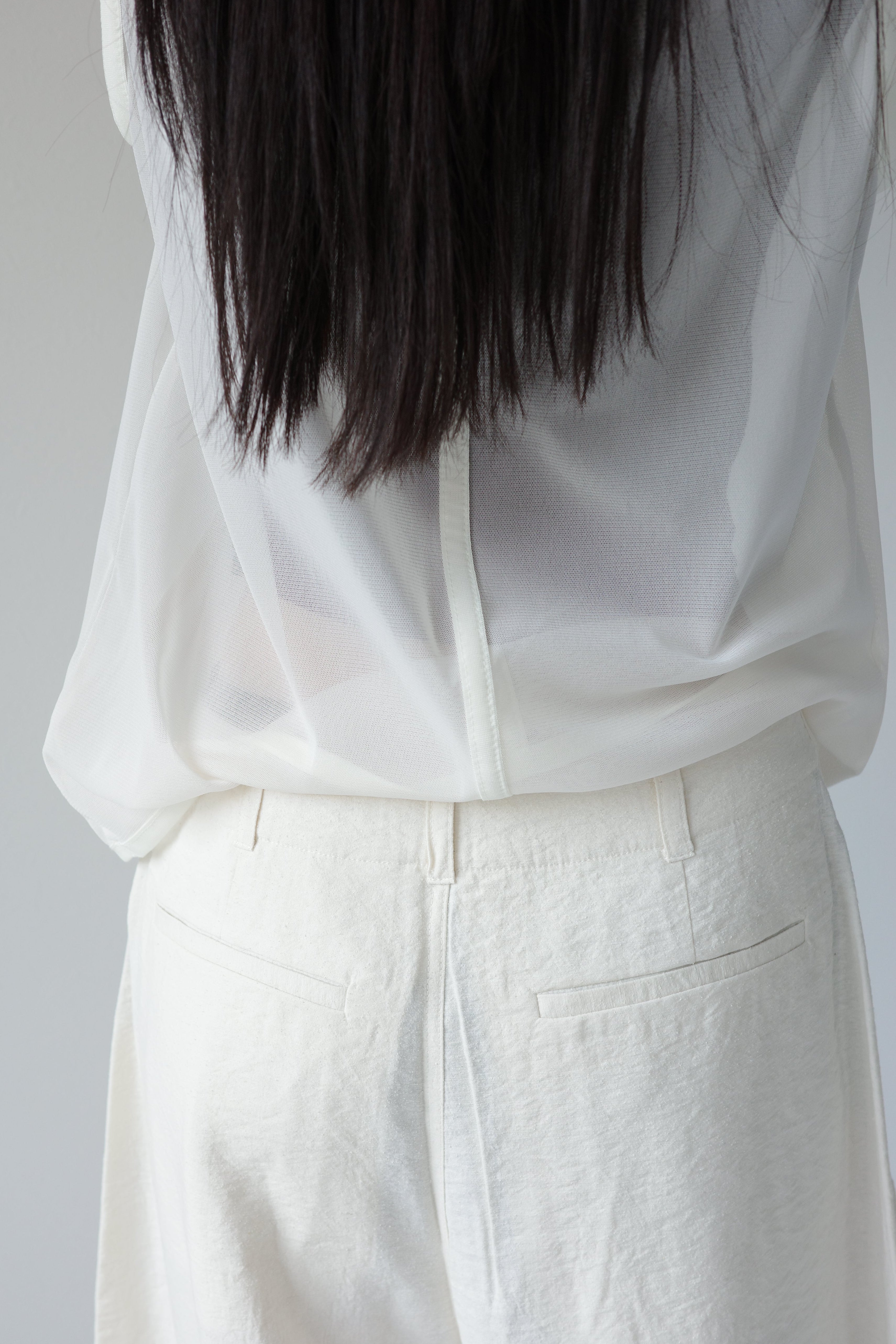 mesh nosleeve top