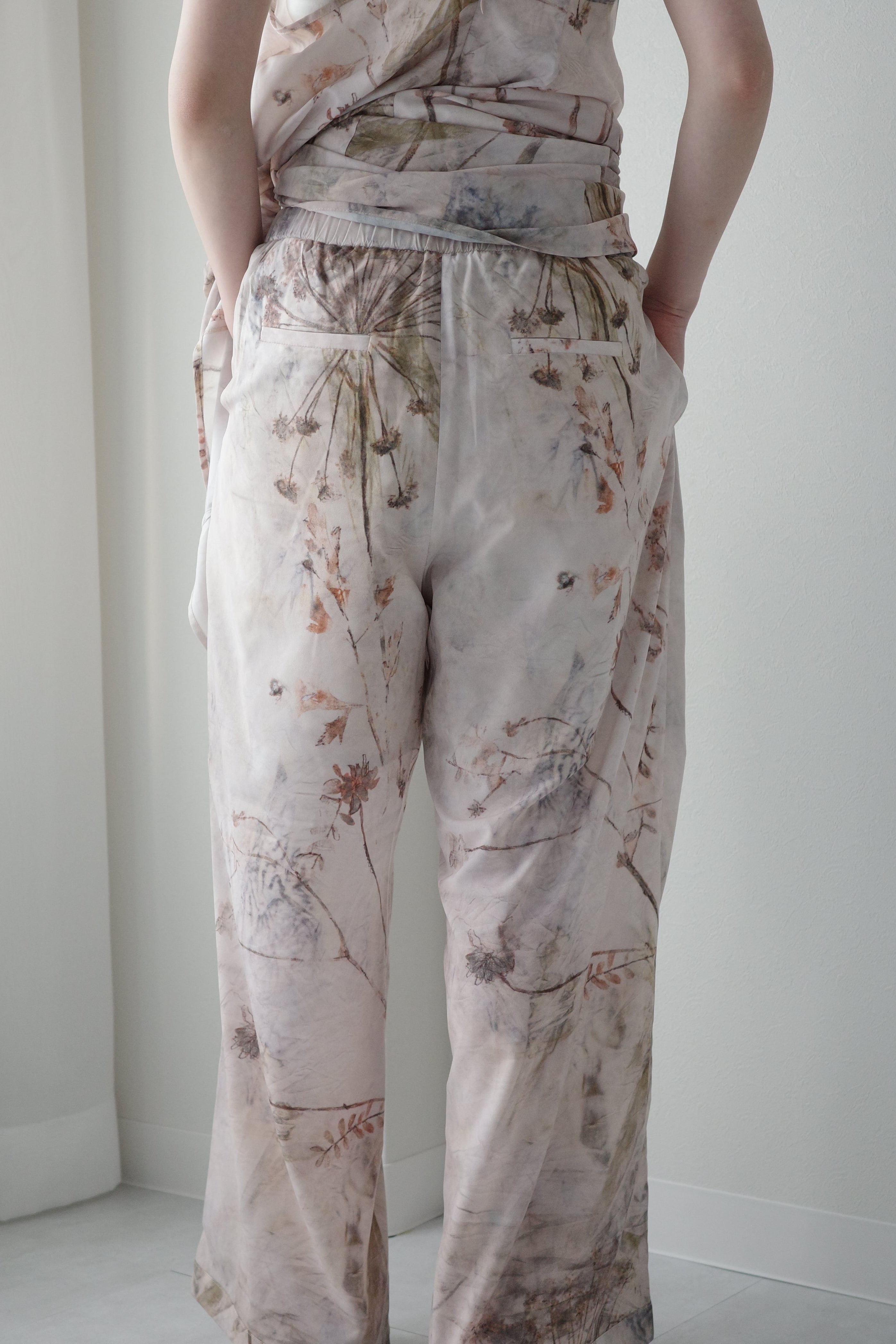Italy Print Relax Stitch Pants
