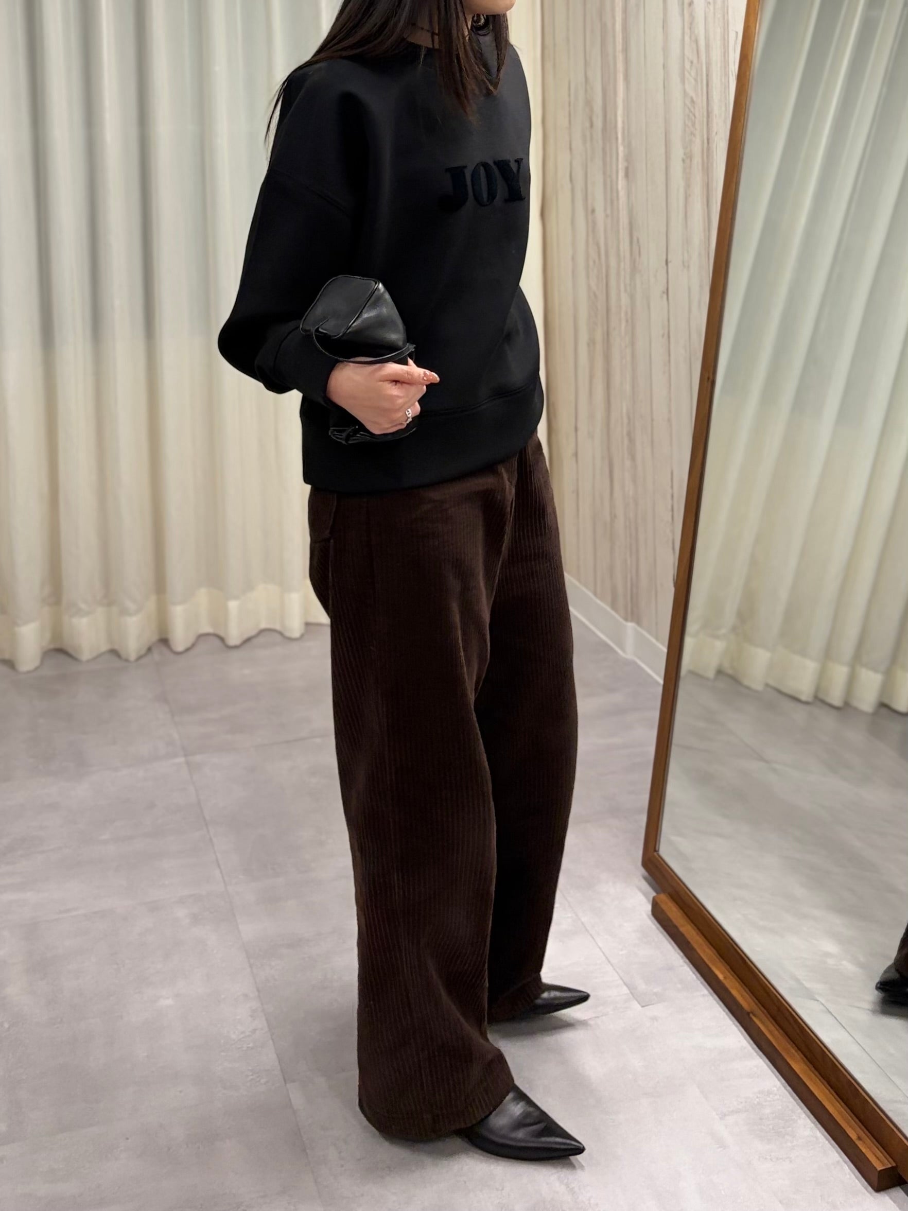 Double knit embro compact tops