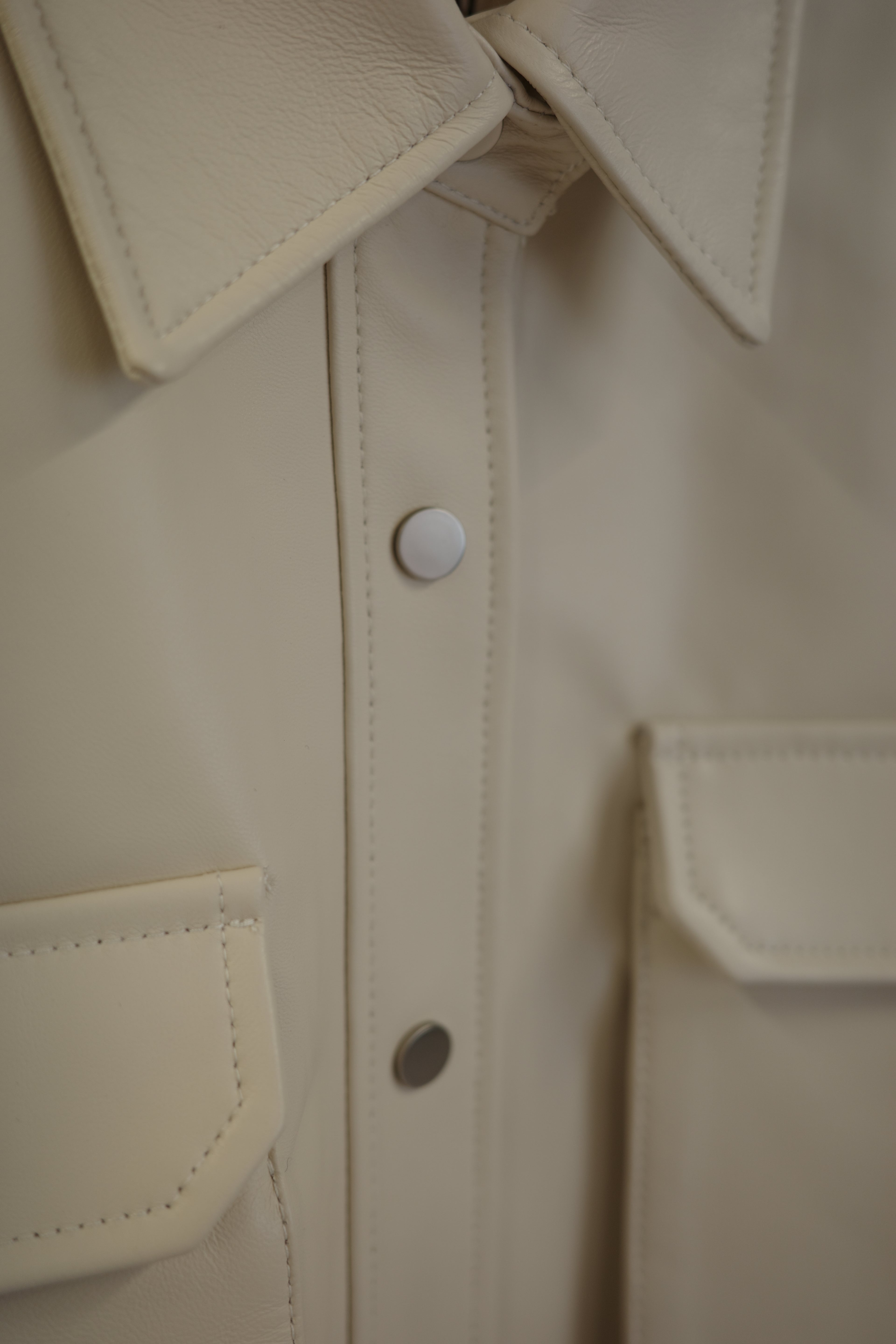 Real leather shirts outer