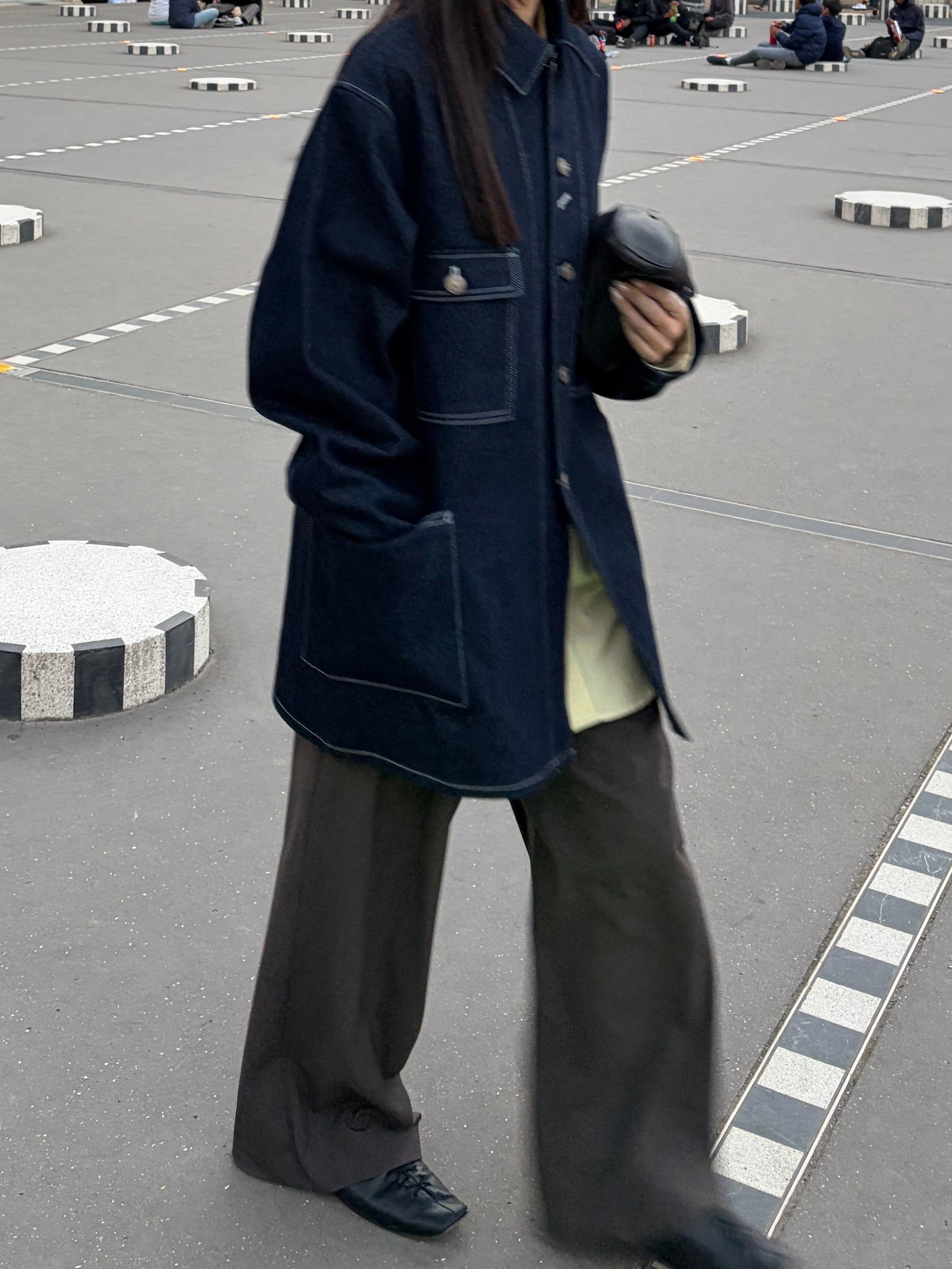 Denim coverall jacket