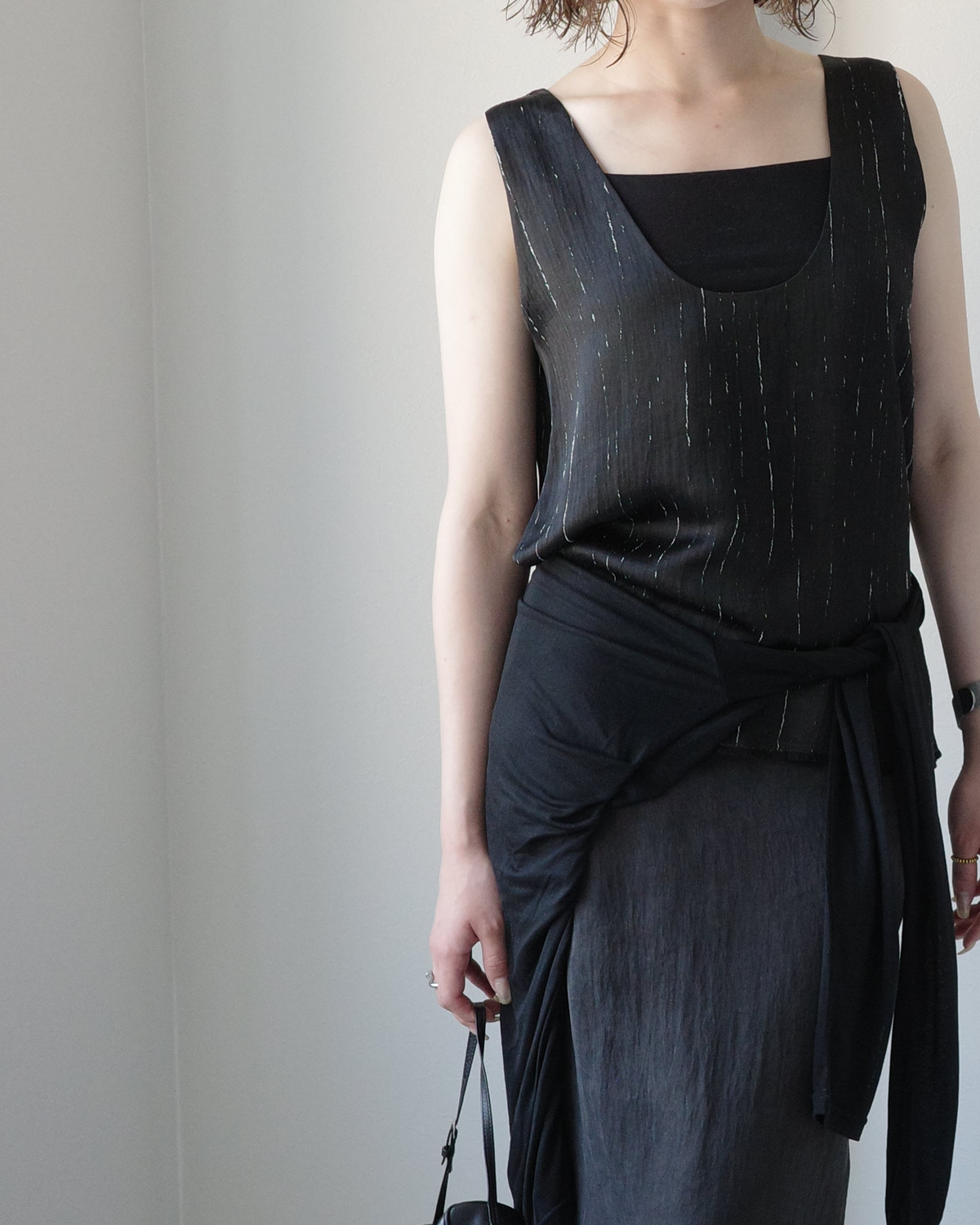 2way satin vest