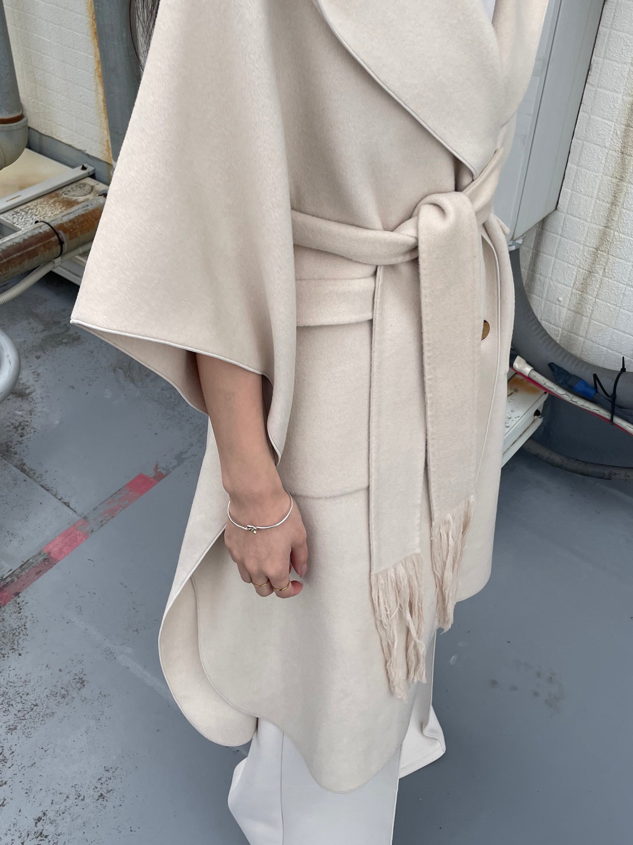 Cashmere brend poncho coat