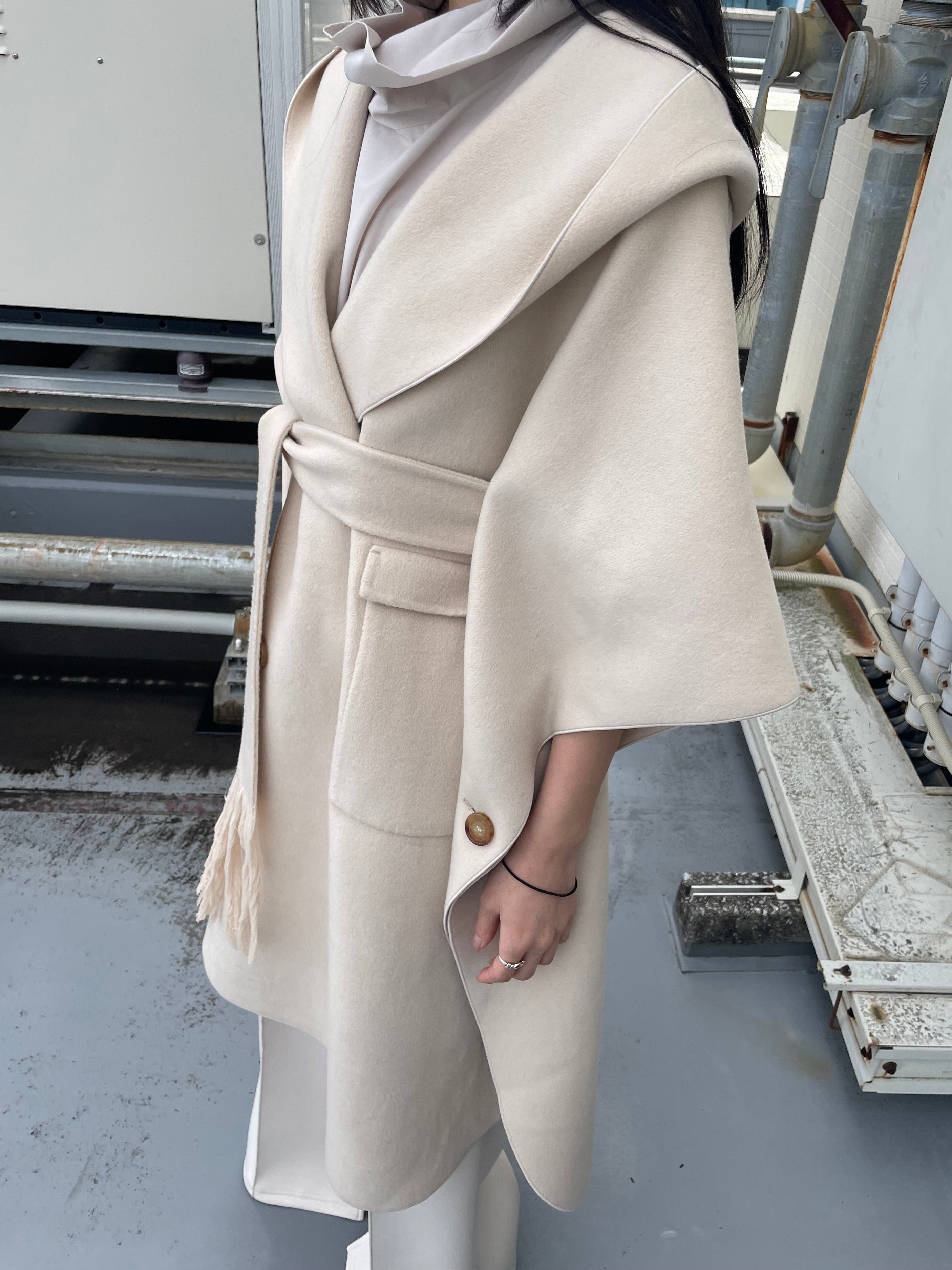 Cashmere brend poncho coat – vaneum official