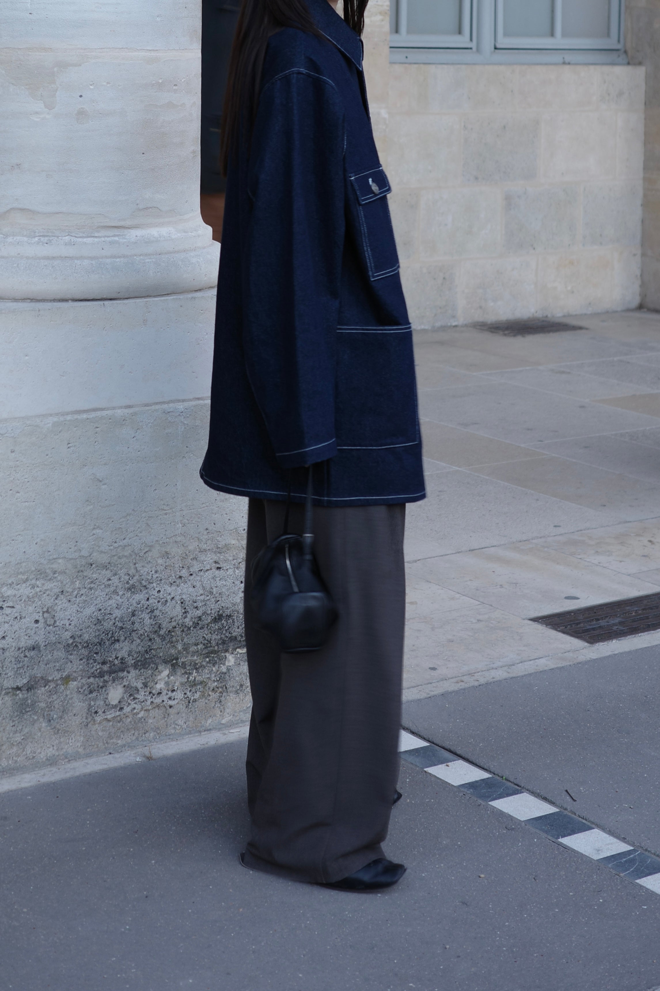 Denim coverall jacket