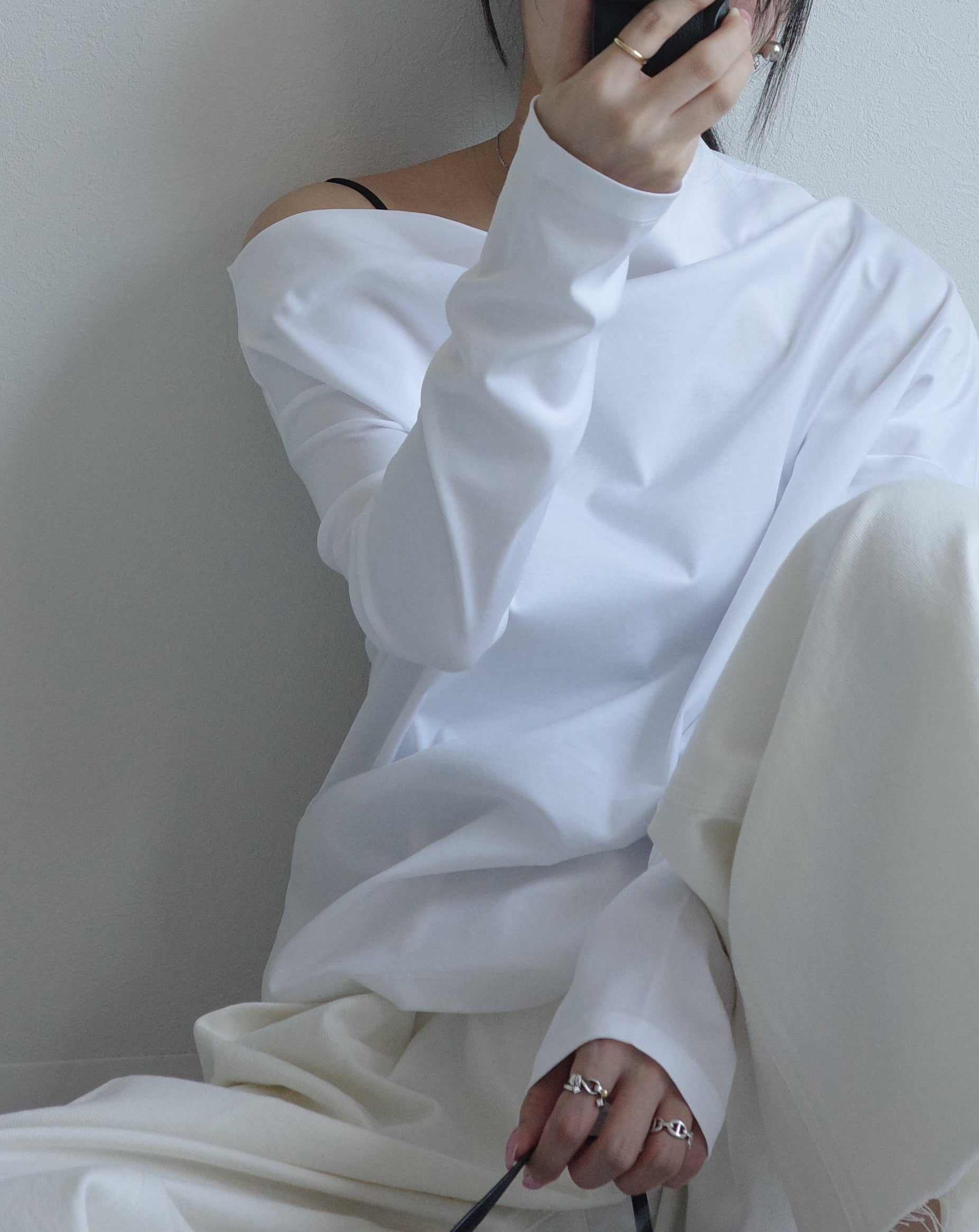sloped shoulder tops