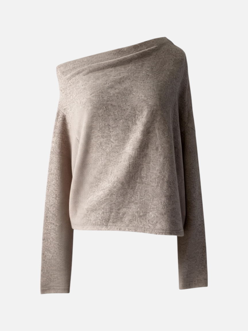 One Shoulder Knit Top