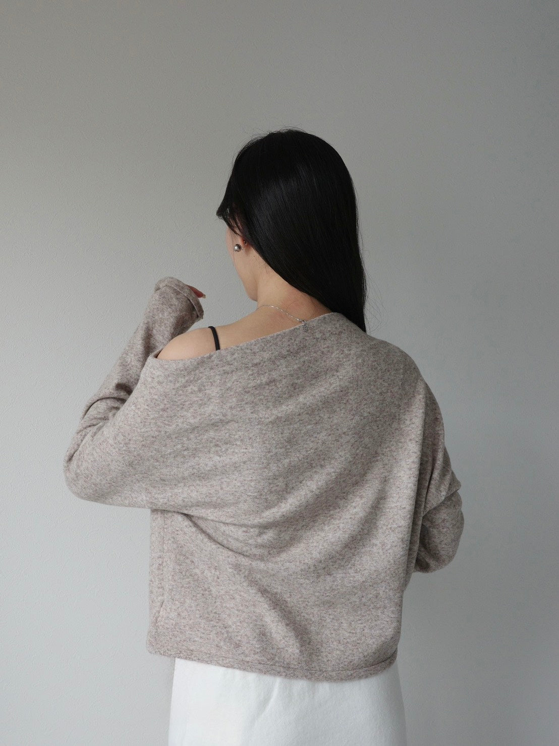 One Shoulder Knit Top