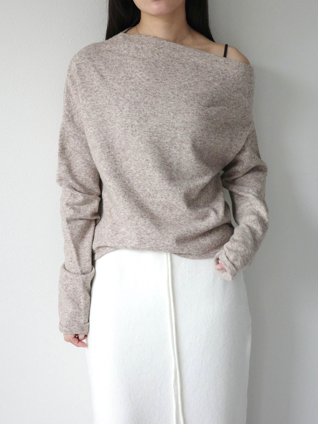 One Shoulder Knit Top