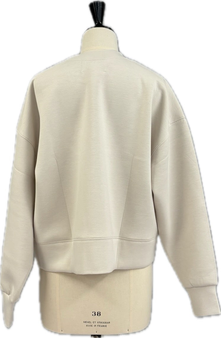 Double knit embro compact tops