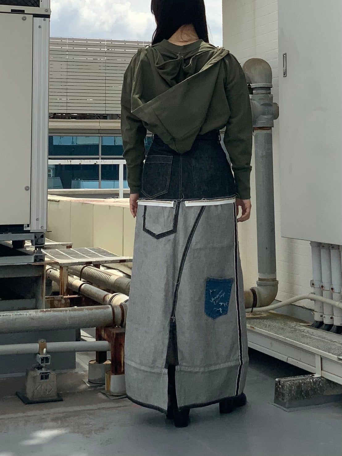 Vaneum＿Vintageシリーズ　900001E 　デニムスカート