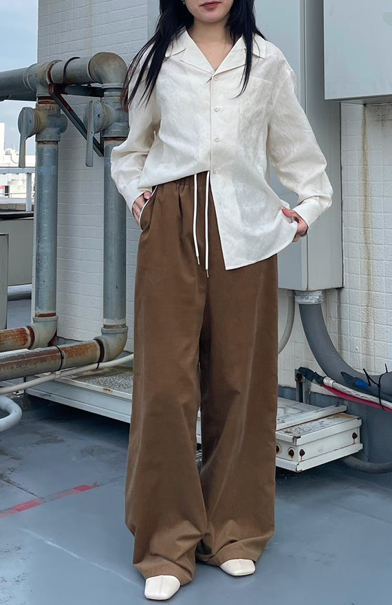 corduroy wide pants