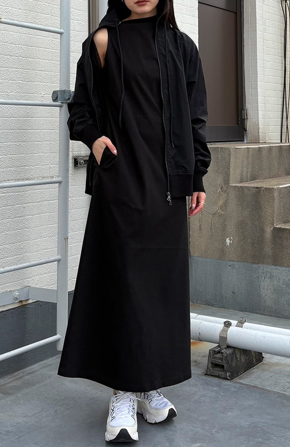 SLOPE NECK DRESS