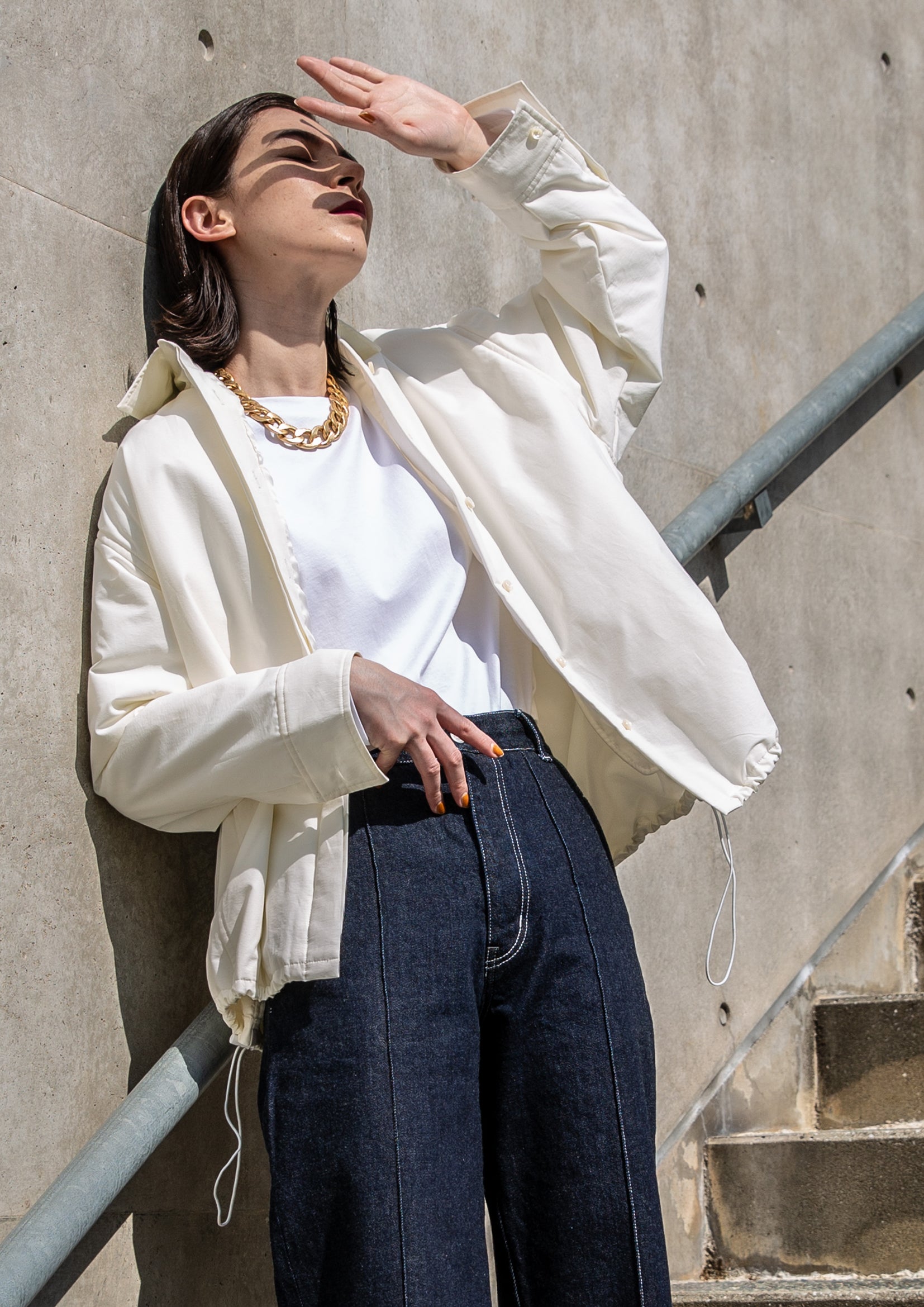 ジャケット・アウター vaneum tuck denim JK vaneum 2025ss】 vaneum tuck denim JK（1サイズ）【3505018